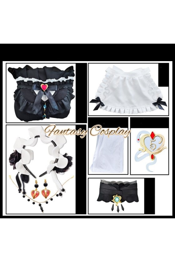Identity V Priestess Fiona Gilman Crimson Maid Gothic Lolita Dress Cosplay Costume 2